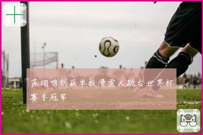 苏翊鸣斩获单板滑雪大跳台世界杯赛季冠军